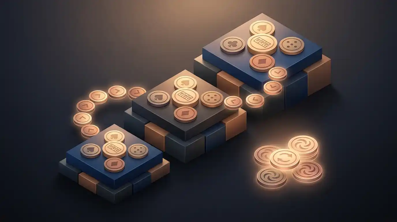 رسم تحريري يوضح ثلاث مراحل متتابعة لبونص ترحيب CHEXX